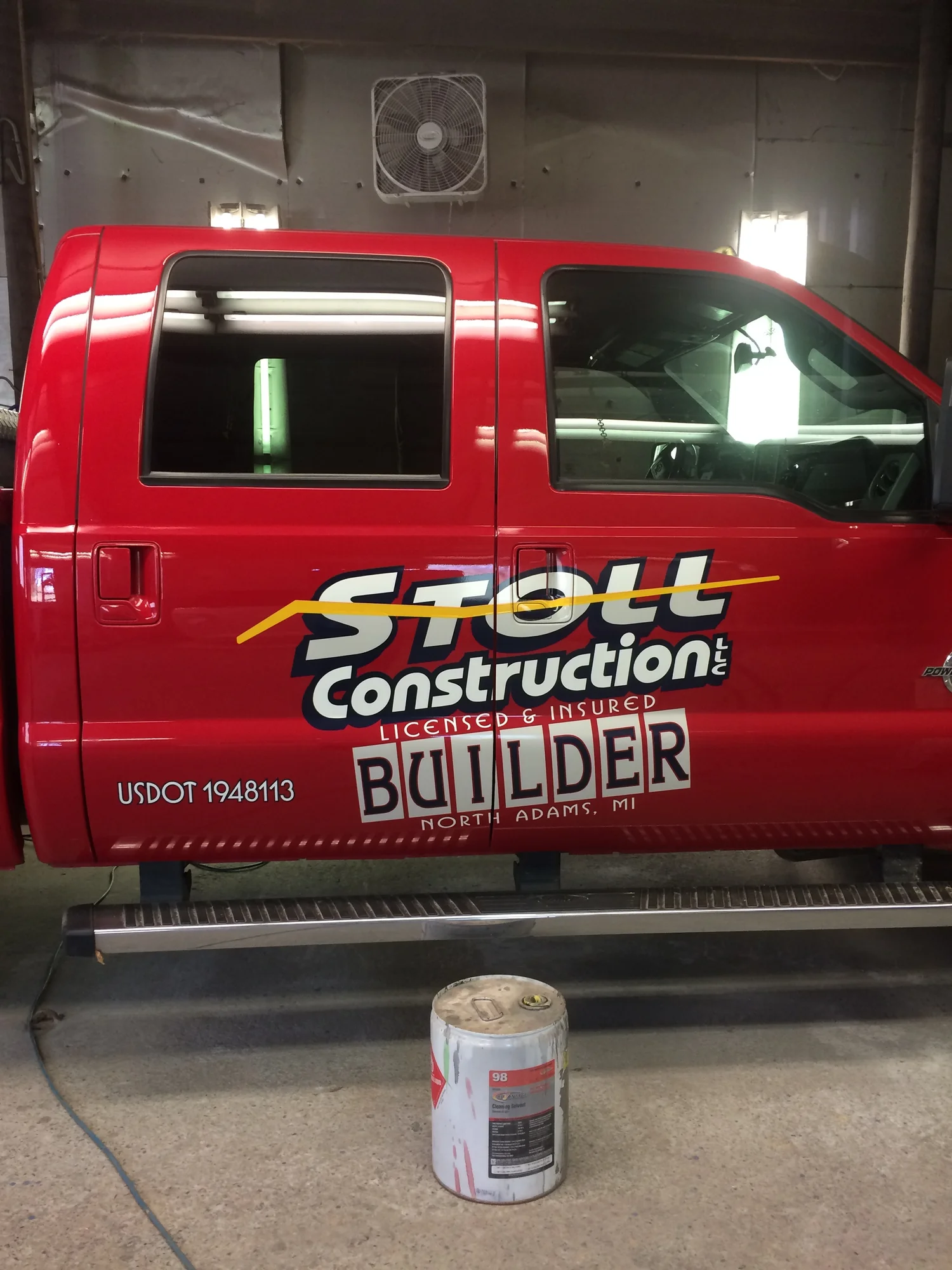 Vehicle lettering by Yoder Signs & Designs, project 1